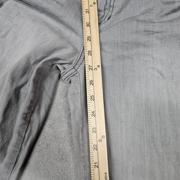 Elle Skinny Boyfriend Jeans Gray Womens Size 12 Grey Distressed Faded Ripped - Picture 5 of 8